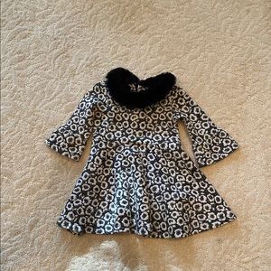 Janie and Jack Fur Collar Dress
